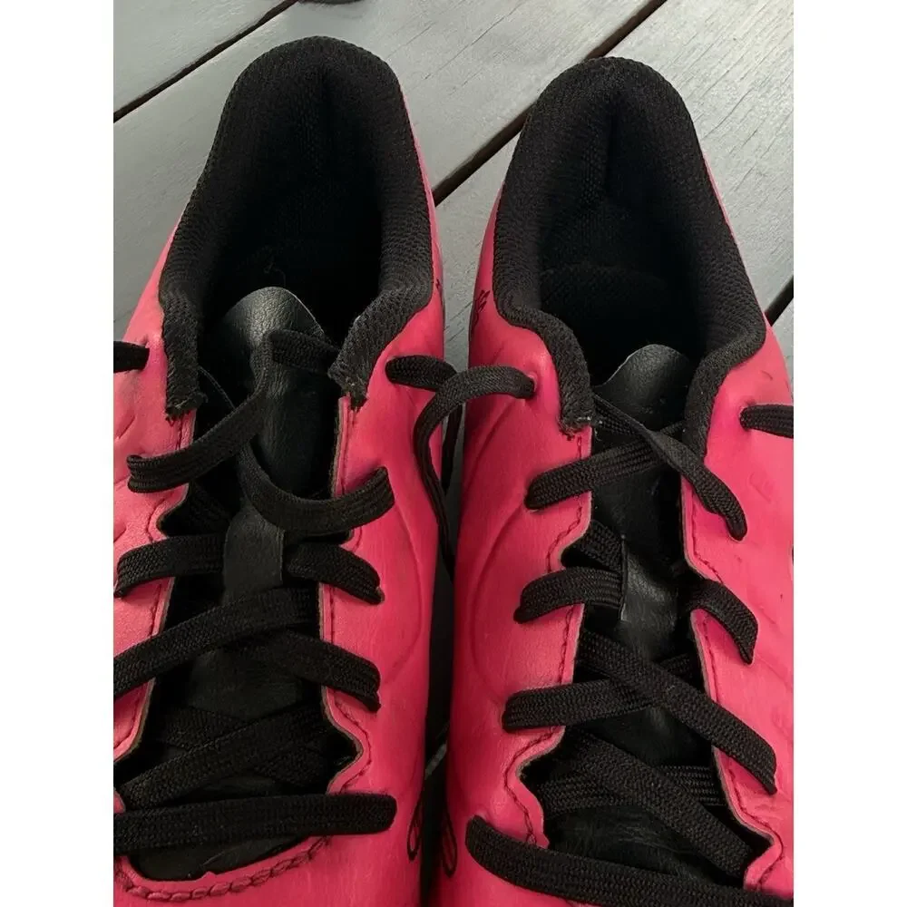 nike tiempo club fg kids youth size 3Y shoes pink athletic soccer cleats